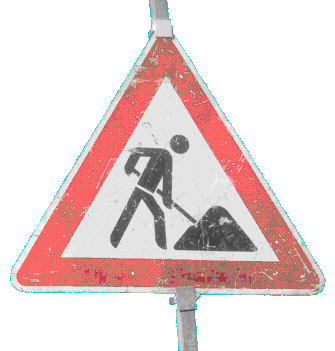 Baustellenschild